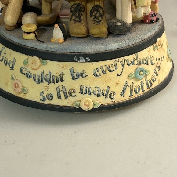 San Francisco Music Box Co 1997 Ruth Ninneman Mother’s Resin Music Box - Picture 12 of 14